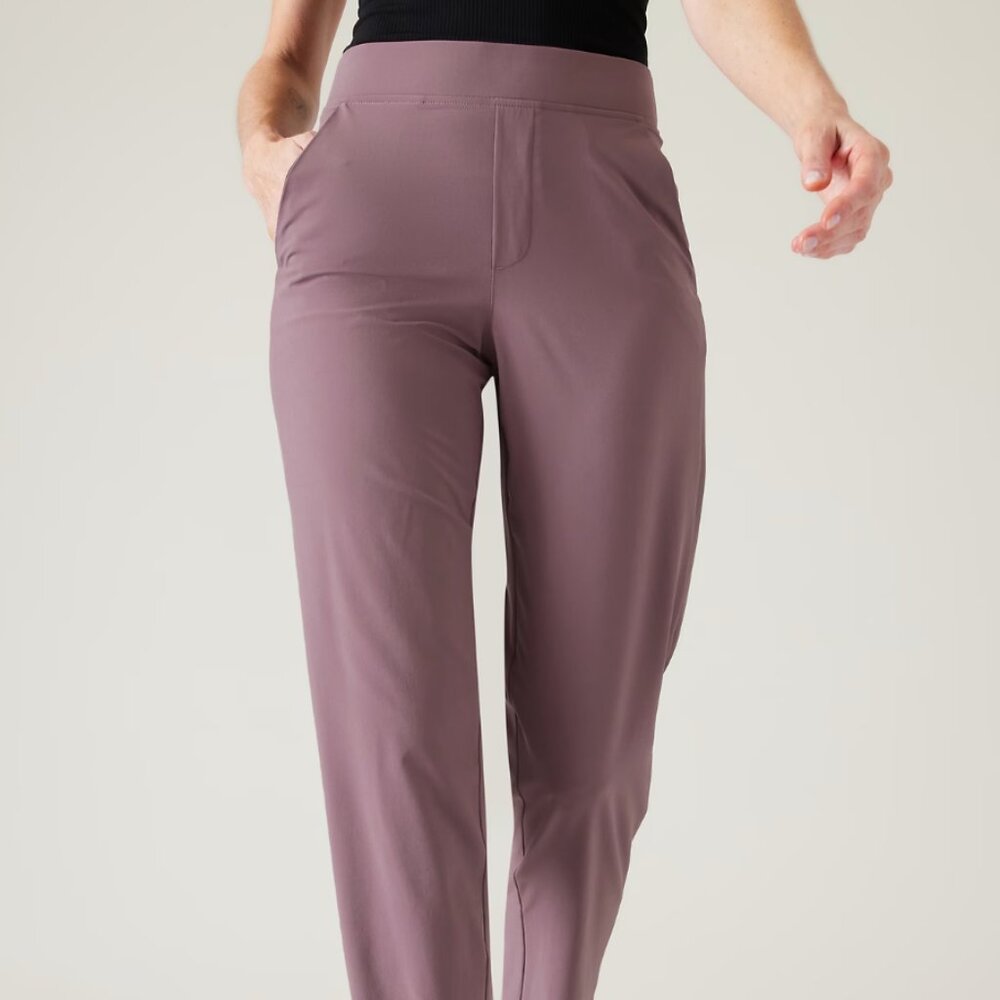 Athleta Brooklyn Ankle Pants - Mauve / Purple / Lilac - size 10